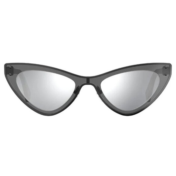 NEW MOSCHINO SUNGLASSES SILVER GREY WOMEN EYEWEAR MOSCHINO MOS051/S 0V81 T4